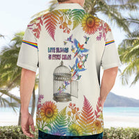 Love Blooms in Every Color Hawaiian Shirt Nature Rainbow of Freedom