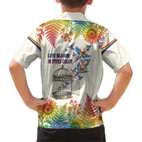 Love Blooms in Every Color Kid Hawaiian Shirt Nature Rainbow of Freedom
