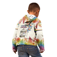 Love Blooms in Every Color Kid Hoodie Nature Rainbow of Freedom