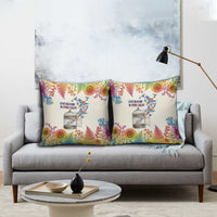 Love Blooms in Every Color Pillow Cover Nature Rainbow of Freedom