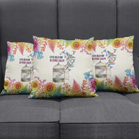 Love Blooms in Every Color Pillow Cover Nature Rainbow of Freedom