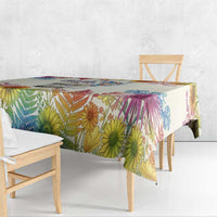 Love Blooms in Every Color Tablecloth Nature Rainbow of Freedom