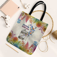 Love Blooms in Every Color Tote Bag Nature Rainbow of Freedom