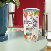 Love Blooms in Every Color Tumbler Cup Nature Rainbow of Freedom