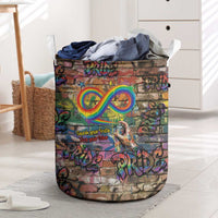 Pride Graffiti Wall Laundry Basket Speak Your Truth, Embrace Your Color