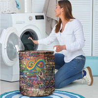 Pride Graffiti Wall Laundry Basket Speak Your Truth, Embrace Your Color