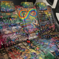 Pride Graffiti Wall Back Car Seat Cover Speak Your Truth, Embrace Your Color