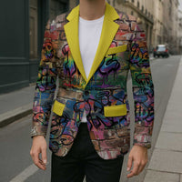 Pride Graffiti Wall Blazer Speak Your Truth, Embrace Your Color