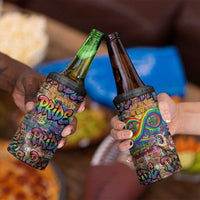 Pride Graffiti Wall 4 in 1 Can Cooler Tumbler Speak Your Truth, Embrace Your Color
