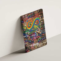 Pride Graffiti Wall Canvas Wall Art Speak Your Truth, Embrace Your Color