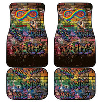 Pride Graffiti Wall Car Mats Speak Your Truth, Embrace Your Color