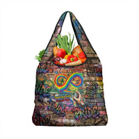 Pride Graffiti Wall Grocery Bag Speak Your Truth, Embrace Your Color