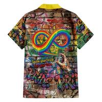 Pride Graffiti Wall Hawaiian Shirt Speak Your Truth, Embrace Your Color