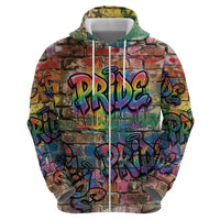 Pride Graffiti Wall Hoodie Speak Your Truth, Embrace Your Color