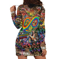 Pride Graffiti Wall Hoodie Dress Speak Your Truth, Embrace Your Color