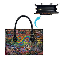 Pride Graffiti Wall Leather Bag Speak Your Truth, Embrace Your Color