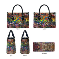Pride Graffiti Wall Leather Bag Speak Your Truth, Embrace Your Color