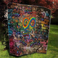 Pride Graffiti Wall Quilt Speak Your Truth, Embrace Your Color