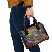 Pride Graffiti Wall Shoulder Handbag Speak Your Truth, Embrace Your Color