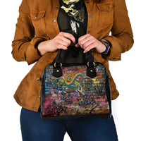 Pride Graffiti Wall Shoulder Handbag Speak Your Truth, Embrace Your Color