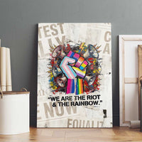Loud & Proud Canvas Wall Art Riot and the Rainbow Protest Art