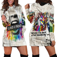 Loud & Proud Hoodie Dress Riot and the Rainbow Protest Art