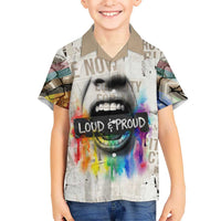 Loud & Proud Kid Hawaiian Shirt Riot and the Rainbow Protest Art