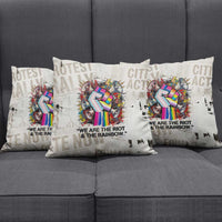 Loud & Proud Pillow Cover Riot and the Rainbow Protest Art