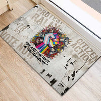 Loud & Proud Rubber Doormat Riot and the Rainbow Protest Art