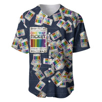 One Way Ticket Baseball Jersey Your Journey, Your Path, No Wrong Turns
