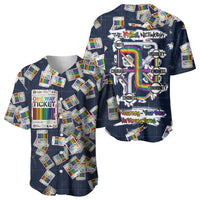 One Way Ticket Baseball Jersey Your Journey, Your Path, No Wrong Turns