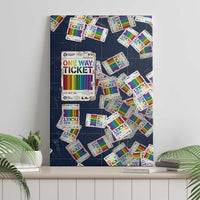 One Way Ticket Canvas Wall Art Your Journey, Your Path, No Wrong Turns