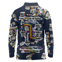 One Way Ticket Long Sleeve Polo Shirt Your Journey, Your Path, No Wrong Turns
