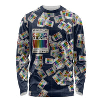 One Way Ticket Long Sleeve Shirt Your Journey, Your Path, No Wrong Turns