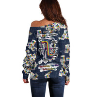 One Way Ticket Off Shoulder Sweater Your Journey, Your Path, No Wrong Turns