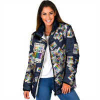 One Way Ticket Padded Jacket Your Journey, Your Path, No Wrong Turns