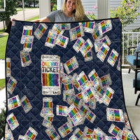 One Way Ticket Quilt Your Journey, Your Path, No Wrong Turns