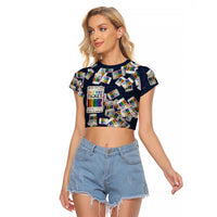 One Way Ticket Raglan Cropped T Shirt Your Journey, Your Path, No Wrong Turns