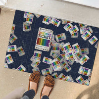 One Way Ticket Rubber Doormat Your Journey, Your Path, No Wrong Turns
