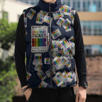 One Way Ticket Sleeveless Puffer Jacket Your Journey, Your Path, No Wrong Turns