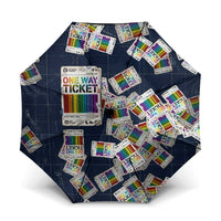 One Way Ticket Umbrella Your Journey, Your Path, No Wrong Turns