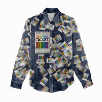 One Way Ticket Women Casual Shirt Your Journey, Your Path, No Wrong Turns