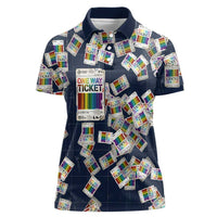 One Way Ticket Women Polo Shirt Your Journey, Your Path, No Wrong Turns