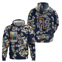 One Way Ticket Zip Hoodie Your Journey, Your Path, No Wrong Turns