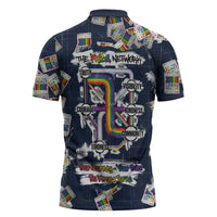 One Way Ticket Zipper Polo Shirt Your Journey, Your Path, No Wrong Turns