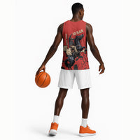 Isom Dart Black Cowboy Basketball Jersey Wild West Outlaw Vintage Comic Art