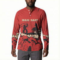 Isom Dart Black Cowboy Button Sweatshirt Wild West Outlaw Vintage Comic Art