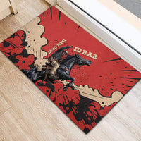 Isom Dart Black Cowboy Rubber Doormat Wild West Outlaw Vintage Comic Art