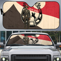 Isom Dart Legend Of The West Auto Sun Shade Vintage Horseshoe Western
