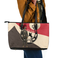 Isom Dart Legend Of The West Leather Tote Bag Vintage Horseshoe Western